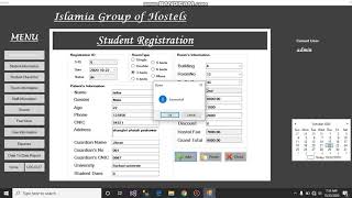 Hostel Management SystemDesktop Application [upl. by Yrrehs]