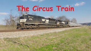 Circus Train  Ringling Bros and Barnum amp Bailey Red Train to Huntsville AL [upl. by Qirat325]