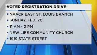 Local NAACP to hold voter registration drive Sunday [upl. by Aliakim349]