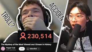 BTMC Reacts to “The Mystery of the Most Viewed osu Stream in History” [upl. by Zoldi]