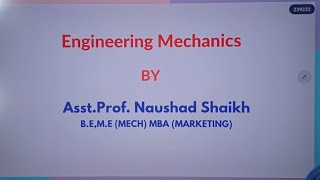 Engineering Mechanics [upl. by Hazard25]