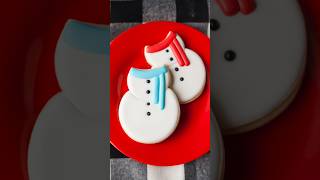 Snowman sugar cookie order for forced perspective photos cookiedecorating babyphotographyideas [upl. by Orabel433]