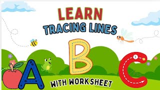 lets learn tracing lines tracing lines tracing letters kiddie bubbles tv preschool kids video [upl. by Eelidnarb216]