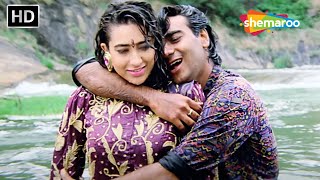 प्यार के कागज़ पे  Pyar Ke Kagaz Pe Jigar 1992  Ajay DevgnKarishma Kapoor Abhijeet Sadhana S [upl. by Melba673]