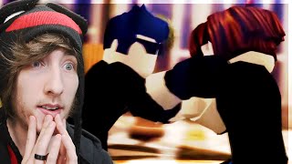 KreekCraft Reacts to THE BACON HAIR 3 The Guests  Roblox Movie by Oblivious [upl. by Adivad248]