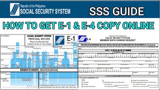 How to get SSS E1 and E4 copy through online Updated 2020 [upl. by Noeht]