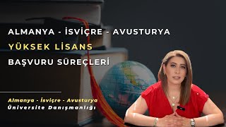 Yüksek Lisans Başvuru Süreçleri  Almanya İsviçre Avusturya [upl. by Spragens]