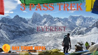 Three Pass Trek Nepal  20day Everest 3Pass Trek video Highlights by Day Tours Nepal  EBC Trek [upl. by Nabroc]