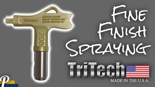 Airless Spraying Trim using TriTech Ultra Fine Finish Tips [upl. by Nillek]