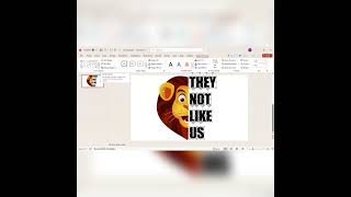 THEY NOT LIKE US  Split Design in PPT art trending viralvideo [upl. by Oznohpla]