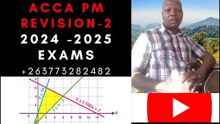 ACCA PM Revision 2  2024 2025 Exams [upl. by Atnuahsal]