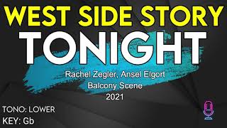 West Side Story  Tonight Balcony Scene  Karaoke Instrumental  Lower [upl. by Thetes992]