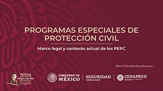 Curso Programas Especiales de Protección Civil Tema 1 [upl. by Ihculo]