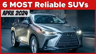 The 6 Most Reliable SUVs In The Market  April 2024 Update [upl. by Derek]