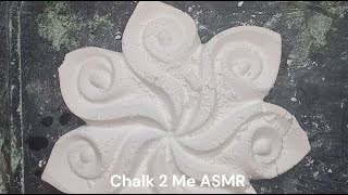 ASMR White Gym Chalk Flower Crush 2x The Speed  Sleep Aid  Oddly Satisfying  ASMR [upl. by Fitts]