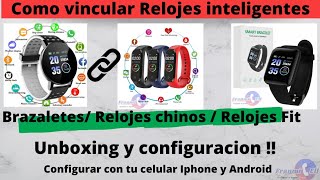 Unboxing  Configurar correctamente tu Reloj Inteligente  Smart Bracelet  Reloj Chino  Smart Band [upl. by Sidalg]