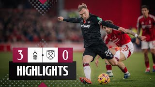 Nottingham Forest 30 West Ham  Premier League Highlights [upl. by Sue]