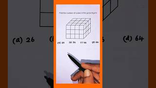 find the number of identical cubes in the given figure shorts maths countingfigures mathstricks [upl. by Onairpic]