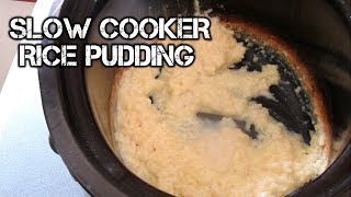 Basic Slow Cooker Rice Pudding Recipe [upl. by Pavlov741]