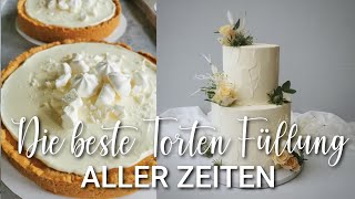 😍Frischkäse Creme Rezept  Torten Füllung einfach [upl. by Gould]