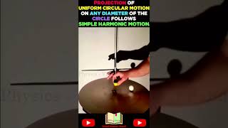 Physics Circular motion Simple Harmonic Motion Projection of uniform circular motion Experiment [upl. by Selene]