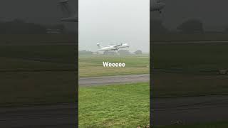 Swift air aurigny Taking off from Guernsey airport planespotting [upl. by Elodia290]