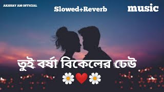 তুই বর্ষা বিকেলের ঢেউ Tui Borsa bikaler dhauBangla song1000subscribe banglagan video [upl. by Hokanson]