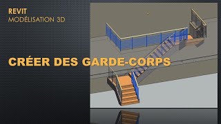 Créer des gardecorps dans REVIT [upl. by Eillen]