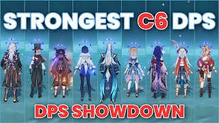 The Ultimate DPS Showdown Meet the BestStrongest C6 Characters Genshin Impact [upl. by Azilef]