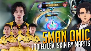 I TRIED LEVI SKIN BY MARTIS WITH 5MAN ONIC ESPORTS [upl. by Elleinahc]