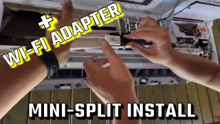 Ductless MiniSplit Install And Connecting It To WiFi [upl. by Nadine]