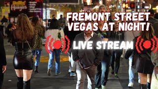 Las Vegas LIVE Fremont Street Vegas live PART 2 [upl. by Hnahk]