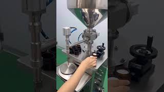 Semi Auto Pneumatic Filling Machine fillingmachines [upl. by Balkin]