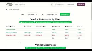 Vendor Account Statement  Vendor Portal Statement Odoo V17 [upl. by Innavoj722]