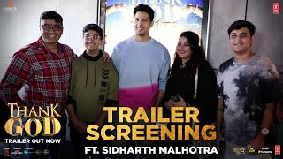 Thank God Trailer Screening Ft Sidharth Malhotra  Indra Kumar  Bhushan Kumar [upl. by Dis]