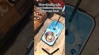 Floor cleaning spin mop bucket unboxing review and demo  how to use spin mop shortsvideo mop [upl. by Leacim221]