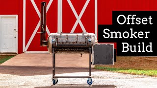 I Built a DIY Offset Smoker from a Compressor [upl. by Swiercz96]