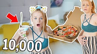 EATING 10000 CALORIES IN 24 HOURS CHALLENGE girl vs food [upl. by Eillime891]