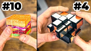 Top 10 Coolest Rubiks Cube Mods [upl. by Yrrag]