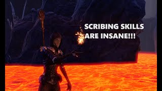 INCINERATING Nerds With Scribing Skills in ESO PvP Sorcerer Gold Road Gameplay [upl. by Dnomra]