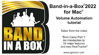 BandinaBox® 2022 for Mac® Feature Volume Automation [upl. by Kelbee]