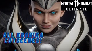 Mortal Kombat 11  All Kronika Cutscenes [upl. by Nagap484]