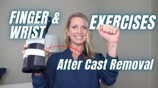 Finger  Wrist Exercises Beginner Follow Along after Cast Removal [upl. by Enelcaj]