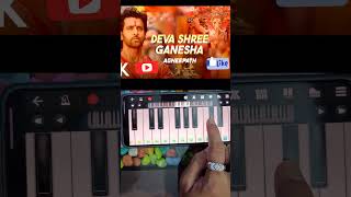 Deva Shree Ganesha  Easy Piano Tutorial  Agnipath  pianotutorial viralvideo viral [upl. by Telrahc]