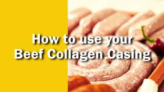 How to Use Tongmaster Beef Collagen Sausage Casings [upl. by Lamaj]