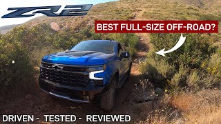 IS the 2024 Silverado ZR2 the BEST OFFROAD fullsize truck [upl. by Yneffit219]