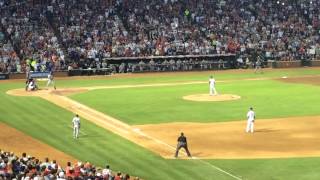 Derek Jeter final at bat at Texas Ranger Stadium at Arlington Yankees vs Rangers [upl. by Anayra]