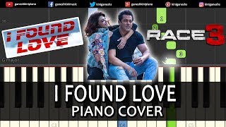 I Found Love Song Race 3  Piano Cover Chords Instrumental By Ganesh Kini [upl. by Sebbie469]