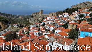 Island Samothrace Greece  by drone 4K greekislands [upl. by Isis]