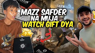 MaazSafderWorld Na Muja Gift Dia 😱  Stage Pa Bula Ka 🤩  Atrium Mall Meetup  Sameer Anwar Vlog [upl. by Najed332]